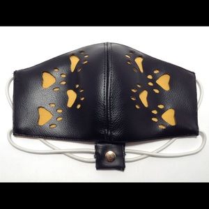 Faux leather mask